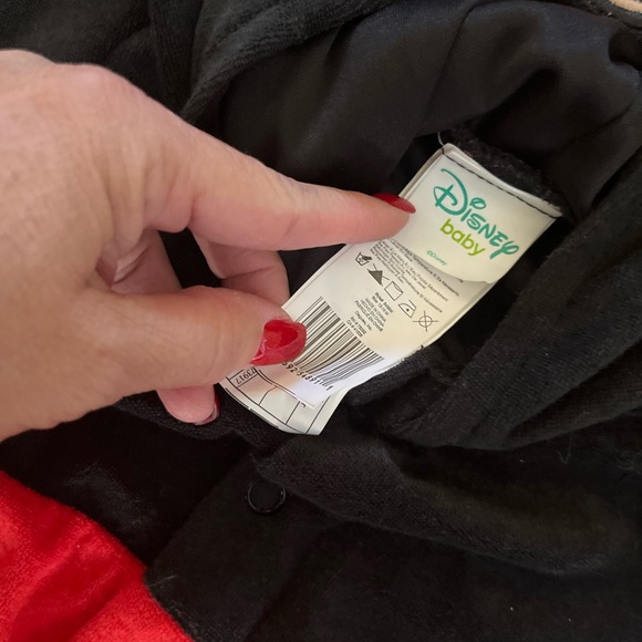 LIKE NEW DISNEY MICKEY MOUSE COSTUME DRESS UP HALLOWEEN EARS HOOD 12 18 months - Picture 3 of 7